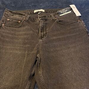 Abercrombie & Fitch Black Straight Leg Jeans
